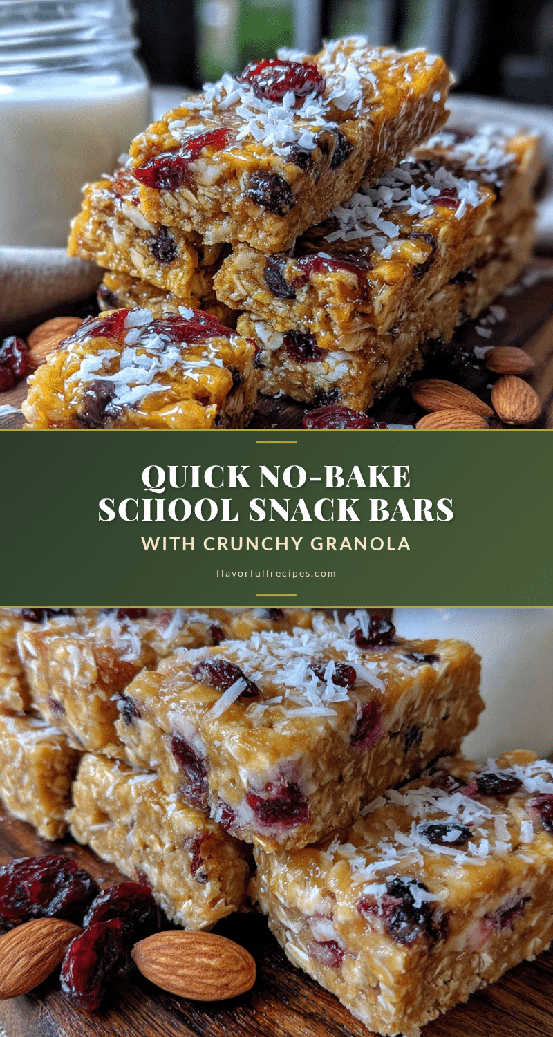 easy no-bake granola bars for school snacks recipe