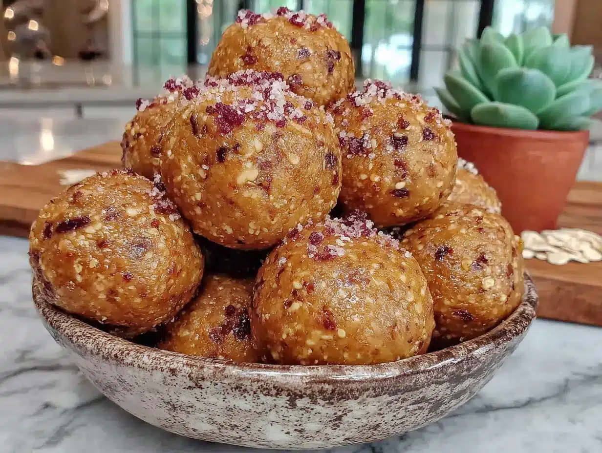 easy no-bake peanut butter protein balls preparation steps