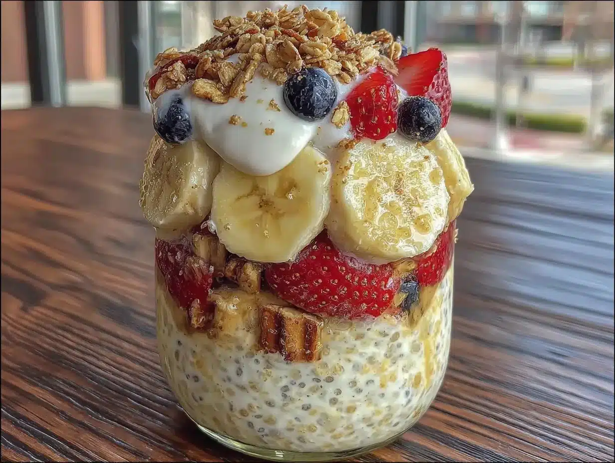 easy overnight oats jars preparation steps