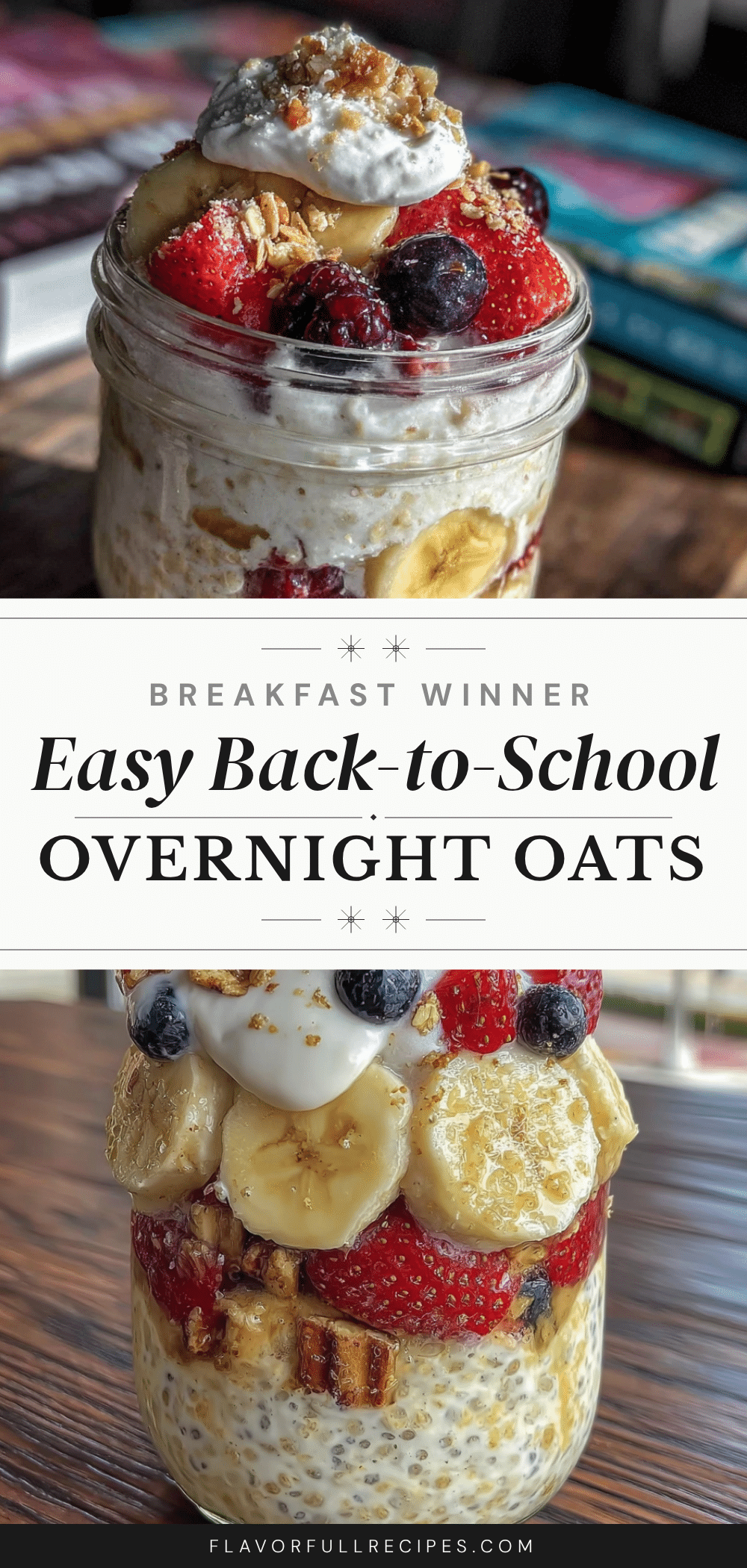 easy overnight oats jars recipe