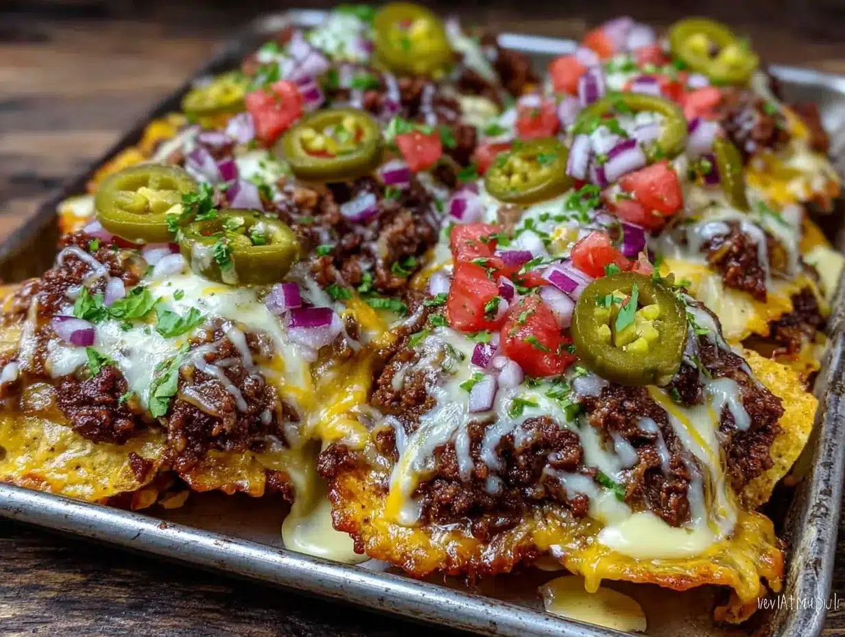 easy sheet pan nachos preparation steps