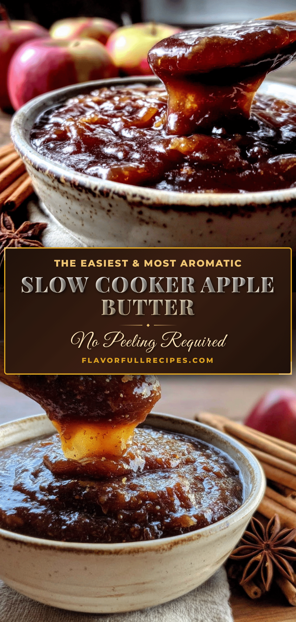 easy slow cooker apple butter no peeling recipe