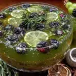 easy spooky green witches brew punch - featured image