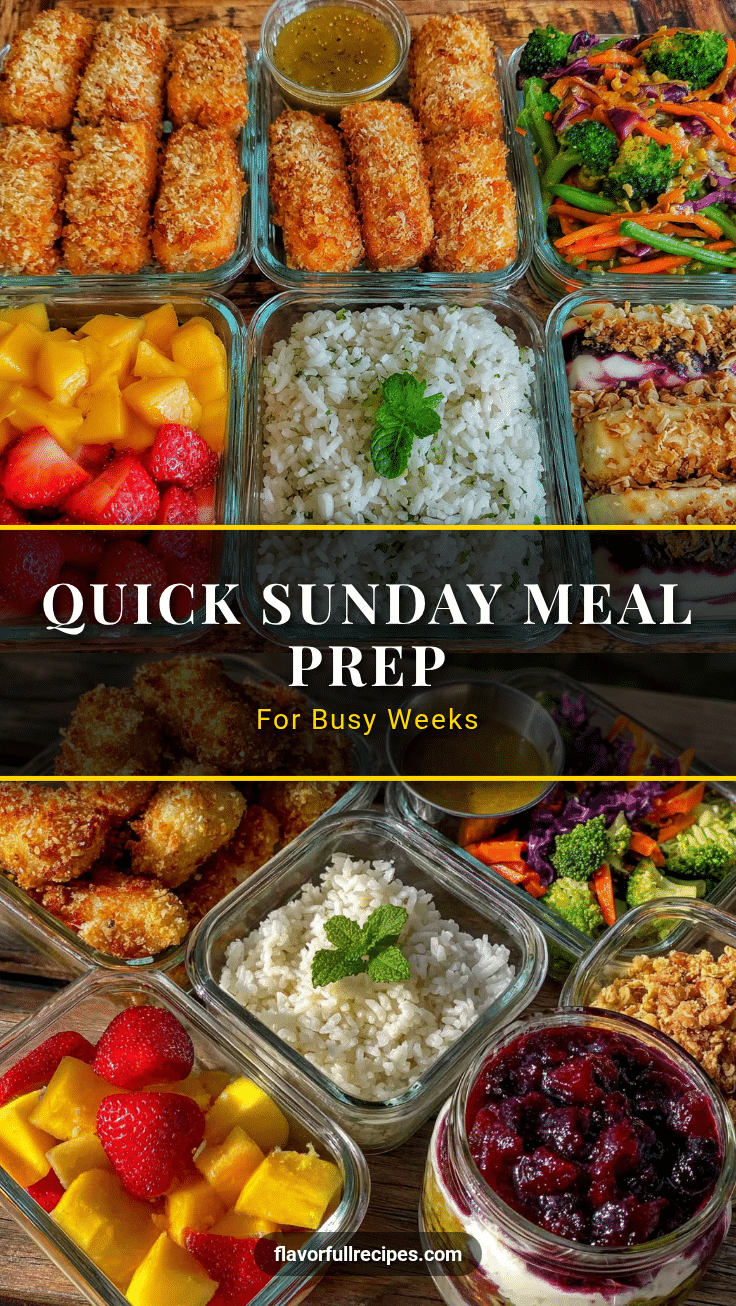 easy Sunday meal prep for a full school week recipe