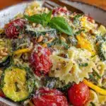farmers market pasta salad with lemon vinaigrette - featured image
