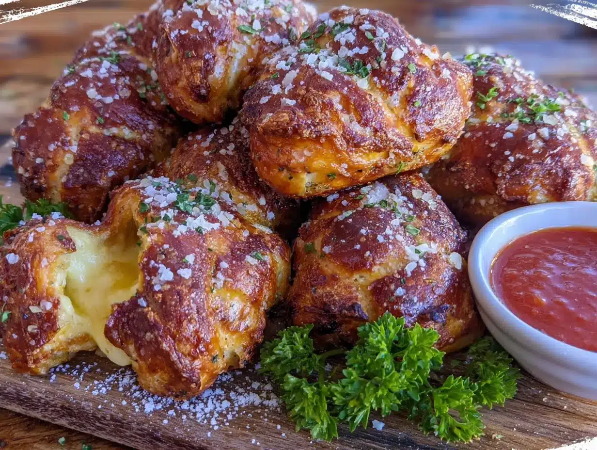 Game Day Stuffed Pretzel Bites preparation steps