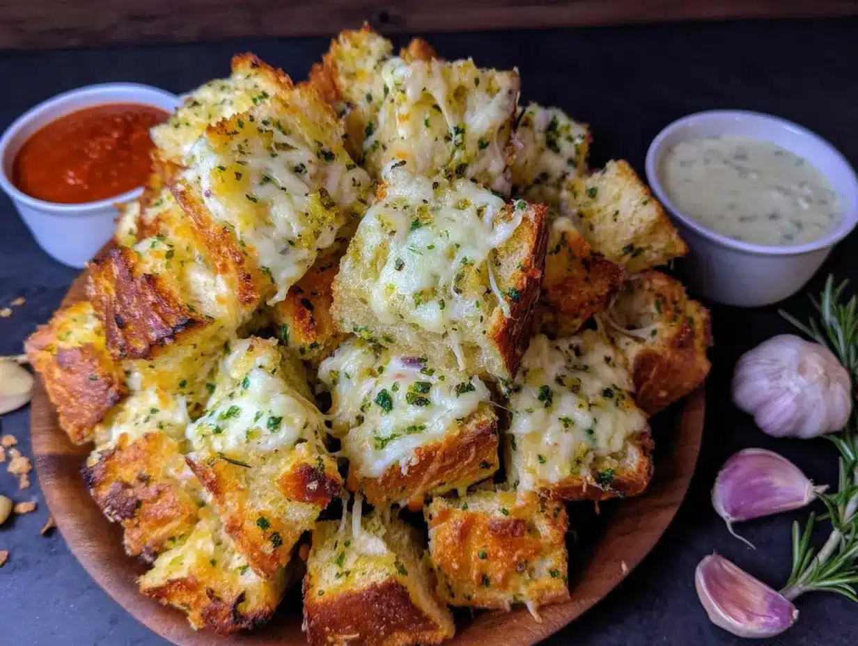 garlic bread bites preparation steps