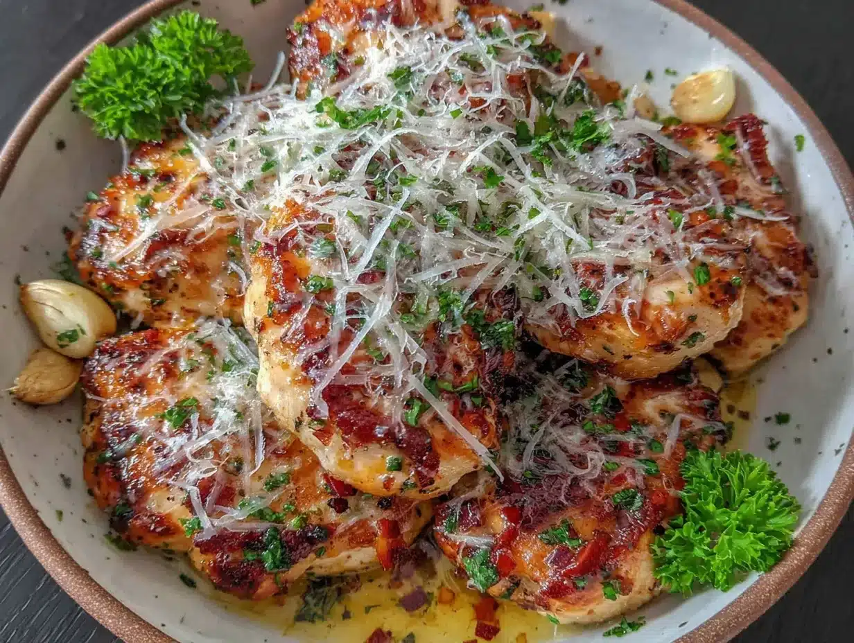 garlic butter chicken breast bites preparation steps