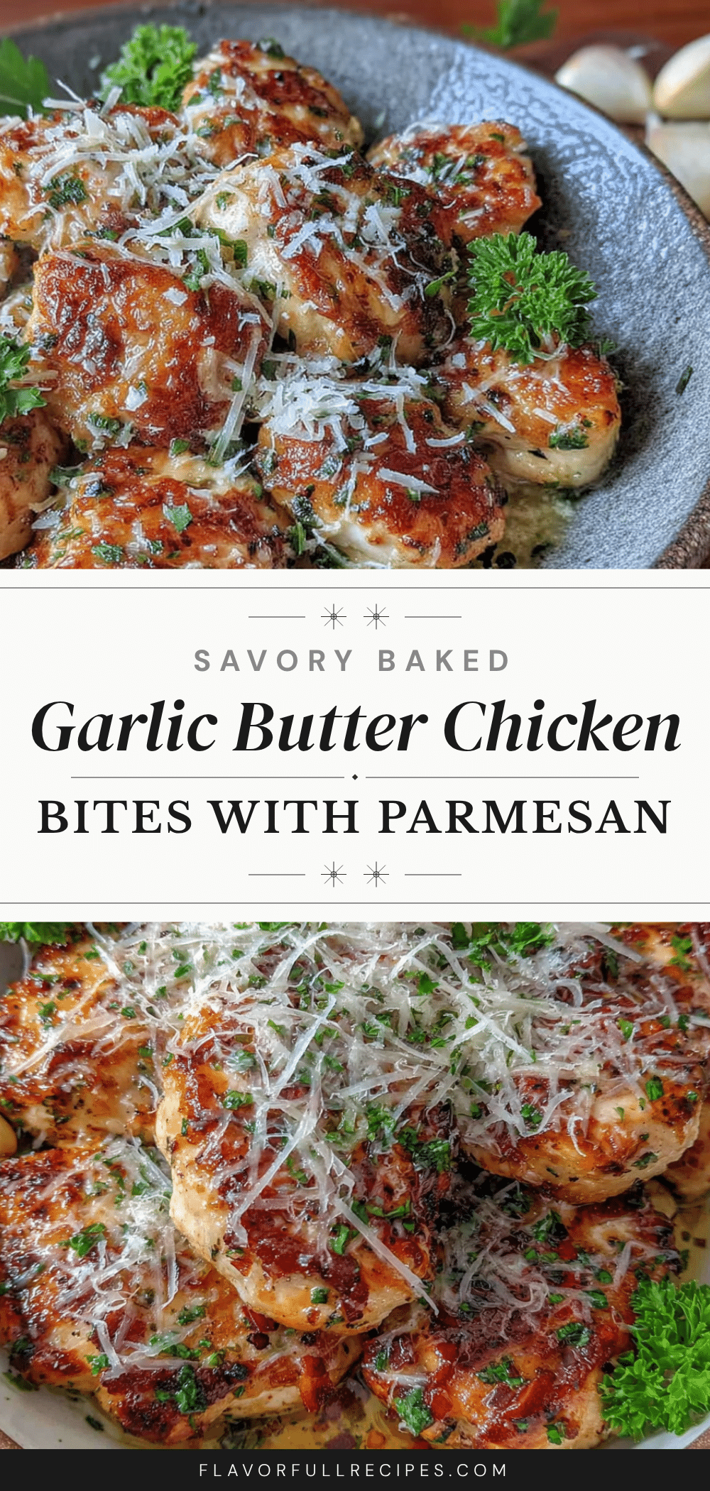 garlic butter chicken breast bites recipe