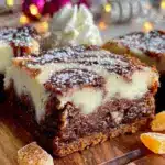 gingerbread cheesecake bars - featured image