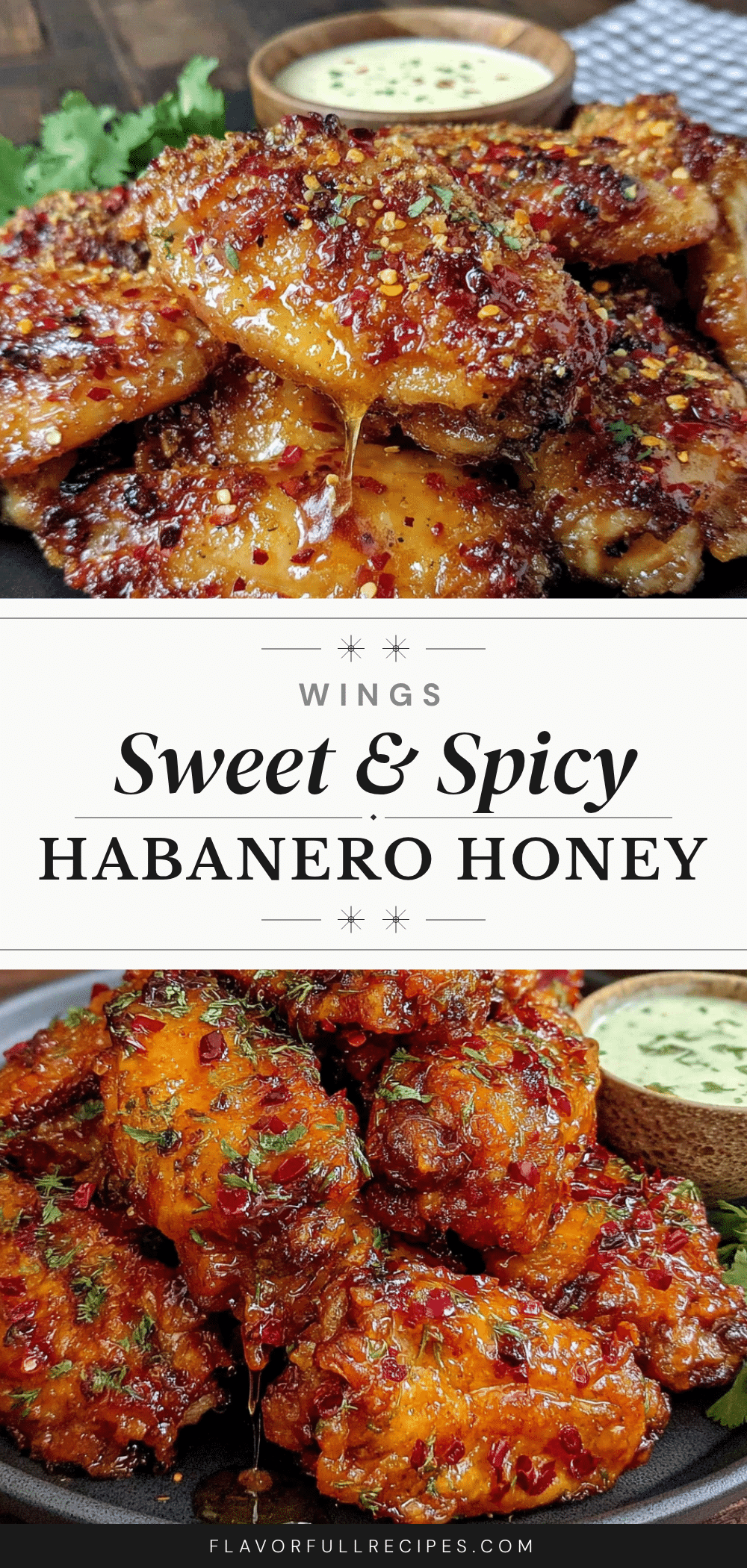 habanero honey glazed chicken wings recipe