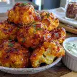 healthy buffalo cauliflower bites - featured image