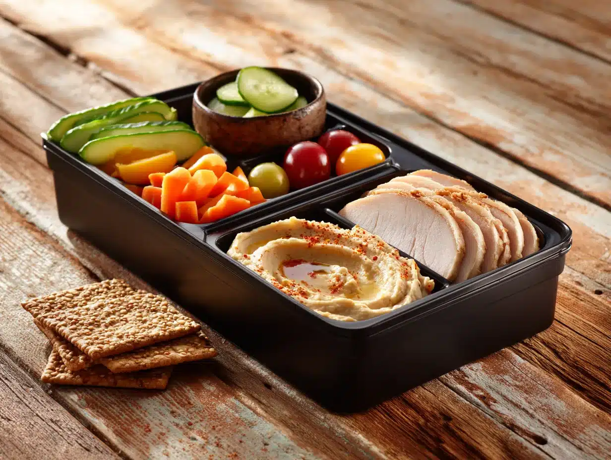 healthy high-protein bento box preparation steps