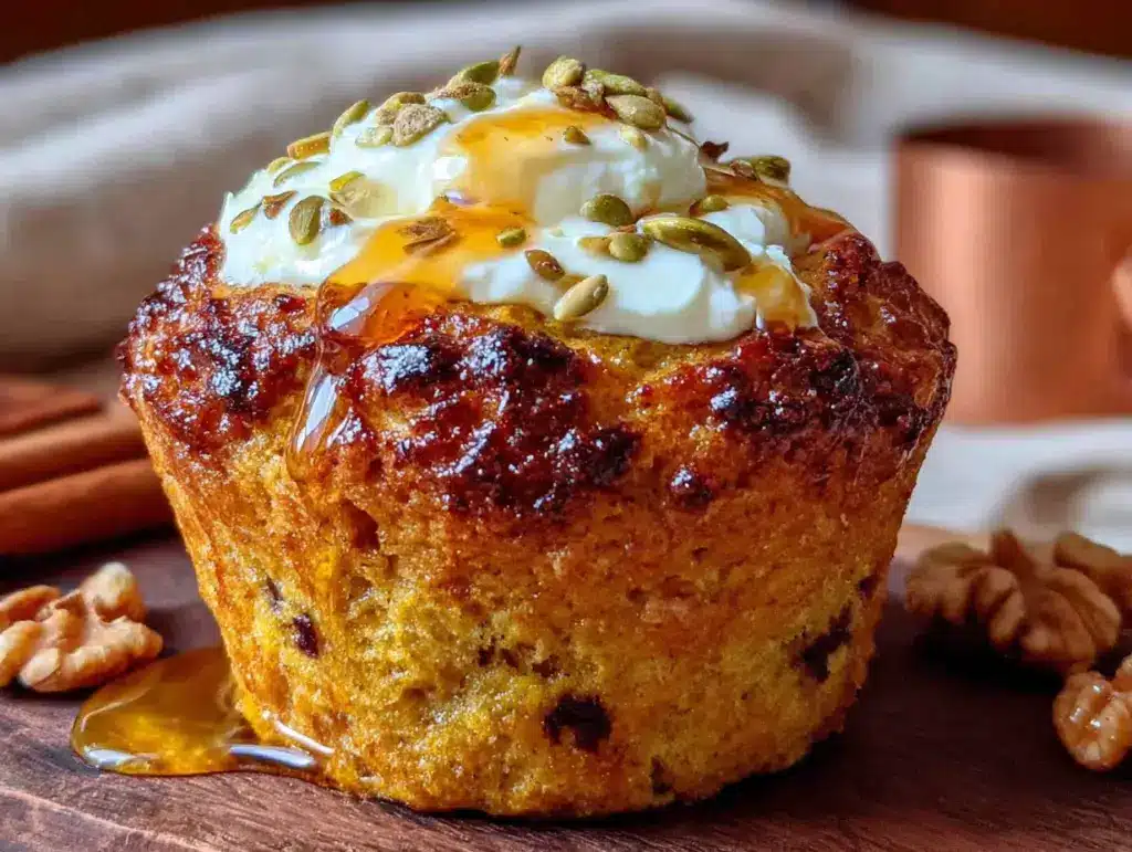 Healthy Protein Pumpkin Muffins - featured image