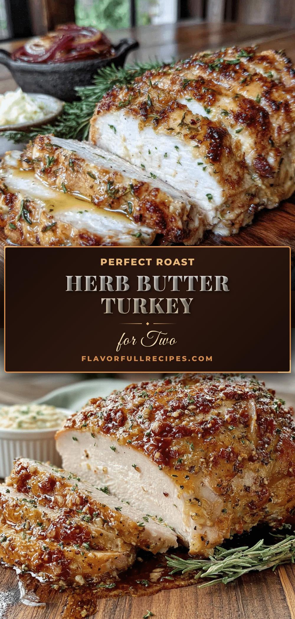 herb butter roasted turkey breast for two recipe
