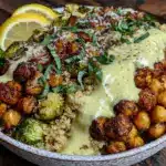 high fiber chickpea power bowl - featured image