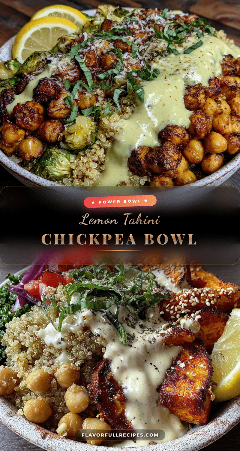 high fiber chickpea power bowl recipe