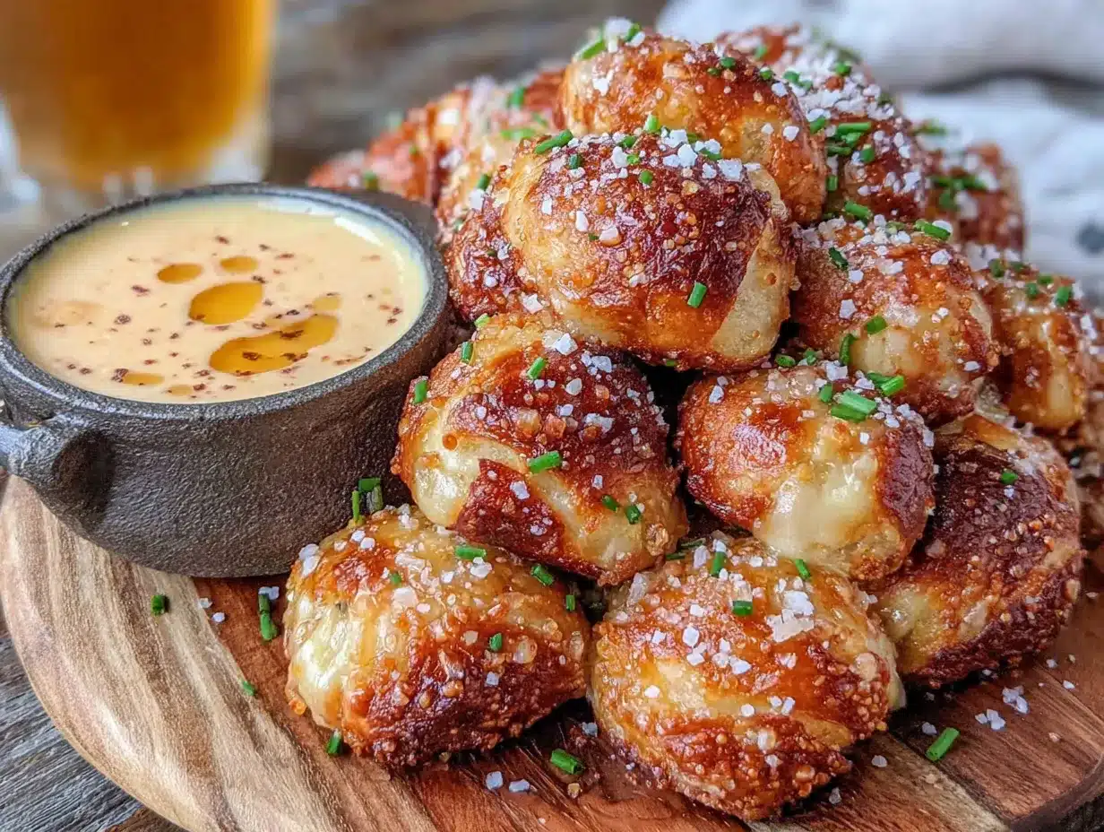 homemade German soft pretzel bites preparation steps