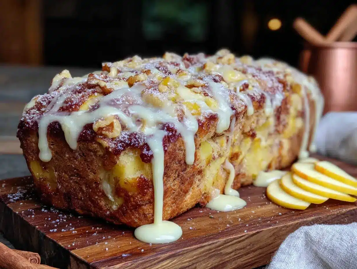 homemade honeycrisp apple fritter bread preparation steps