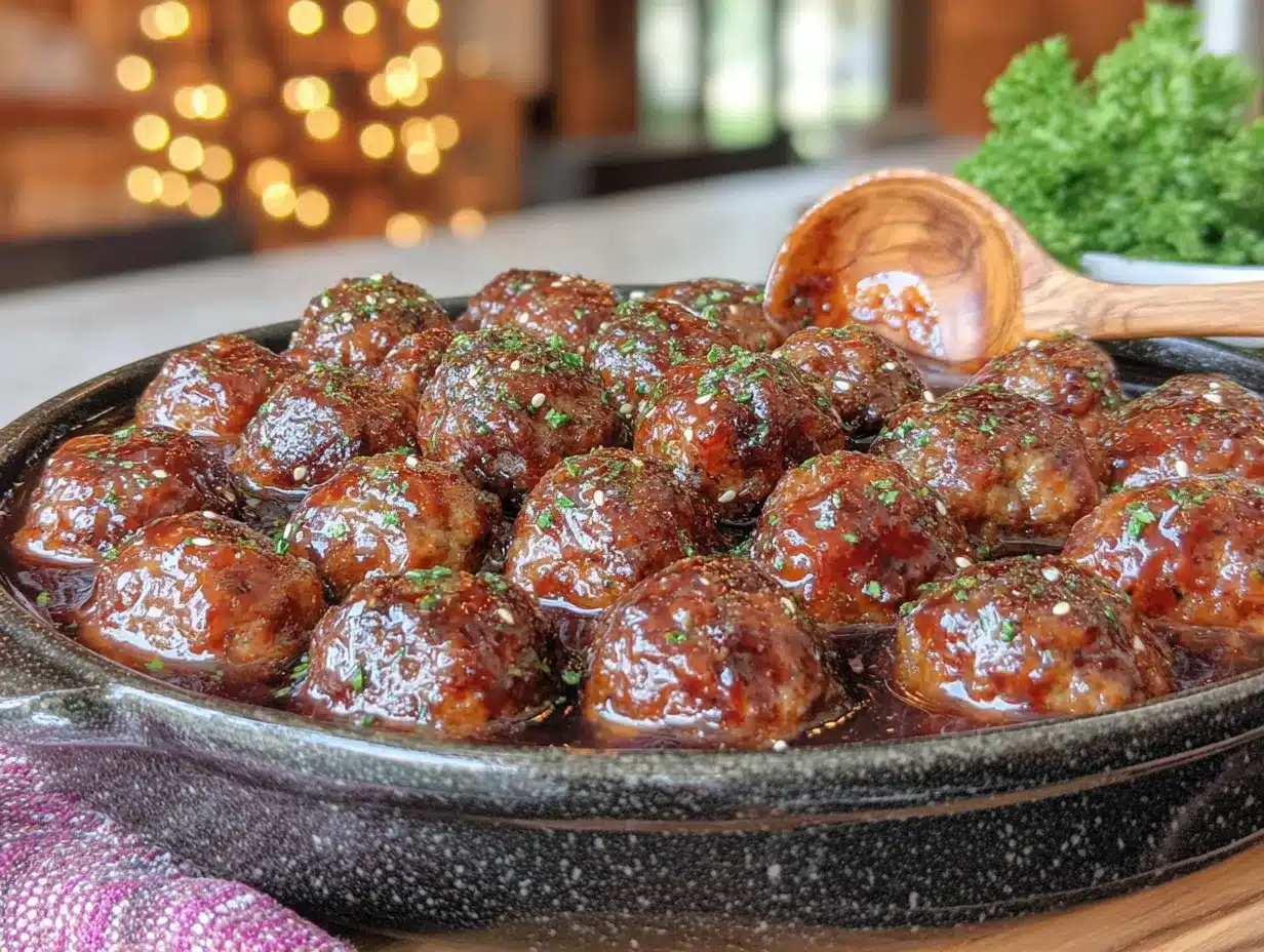 honey garlic meatballs preparation steps