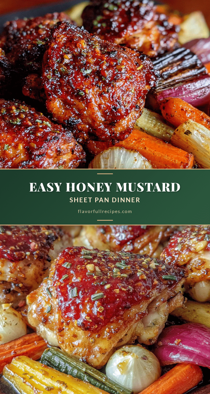 honey mustard sheet pan chicken and root vegetables recipe