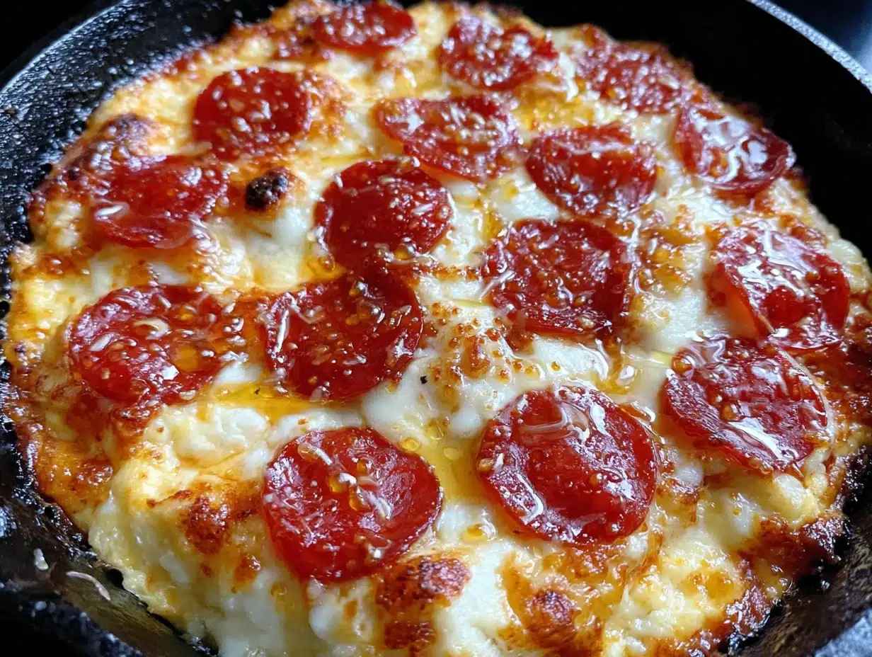hot honey pepperoni pizza dip - featured image