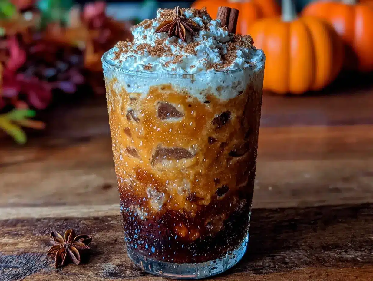 iced pumpkin chai latte preparation steps