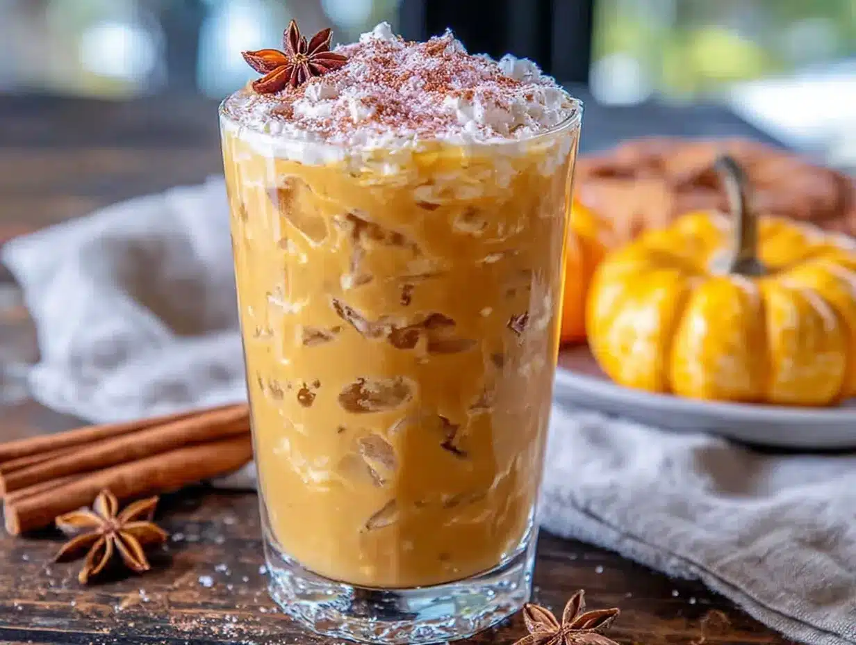 iced pumpkin chai latte preparation steps