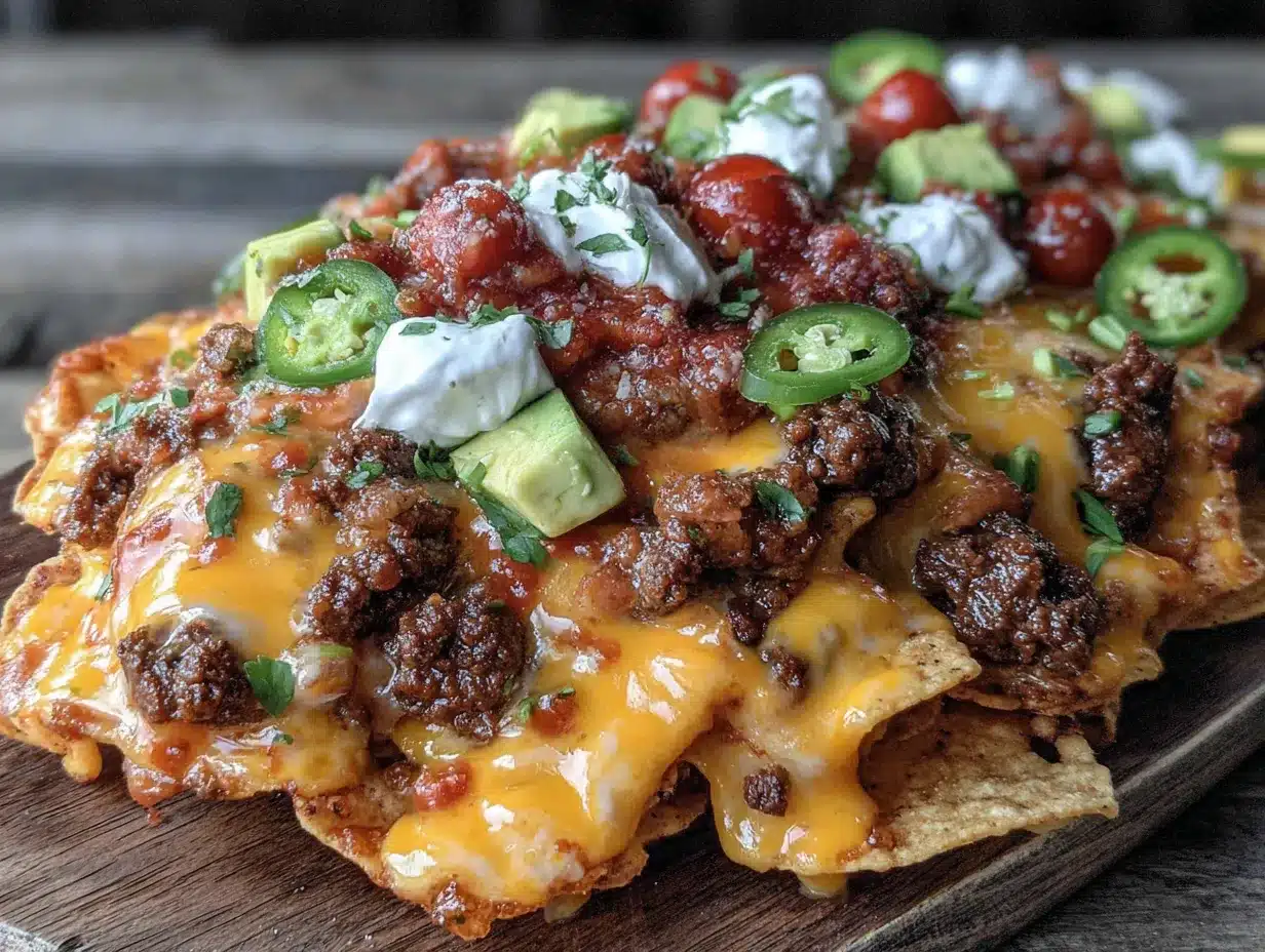 loaded nacho football charcuterie board preparation steps