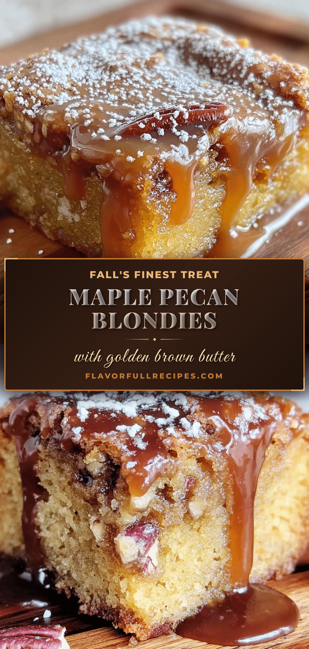 maple pecan blondies recipe
