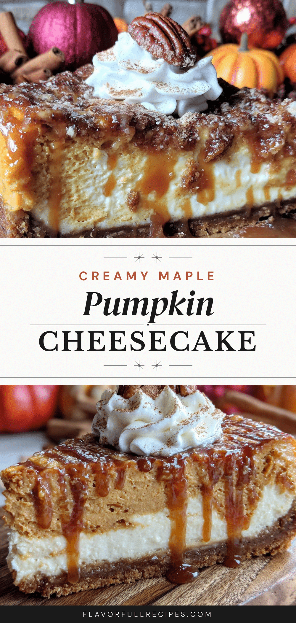 maple pumpkin cheesecake recipe