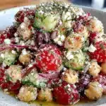 Mediterranean chickpea salad - featured image