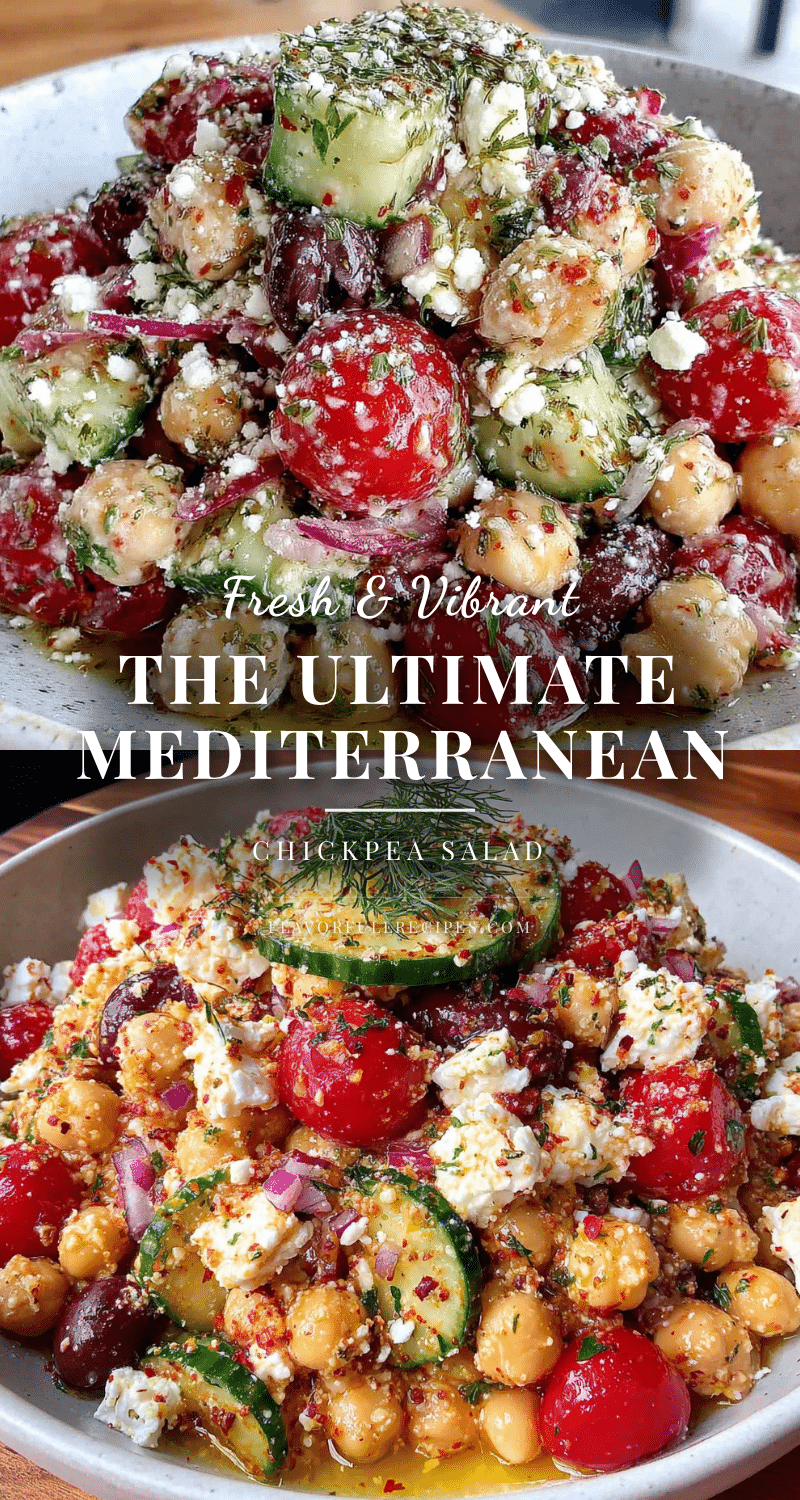 Mediterranean chickpea salad recipe