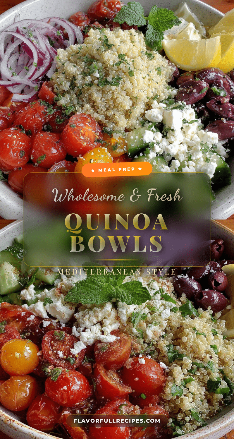 Mediterranean quinoa bowls recipe