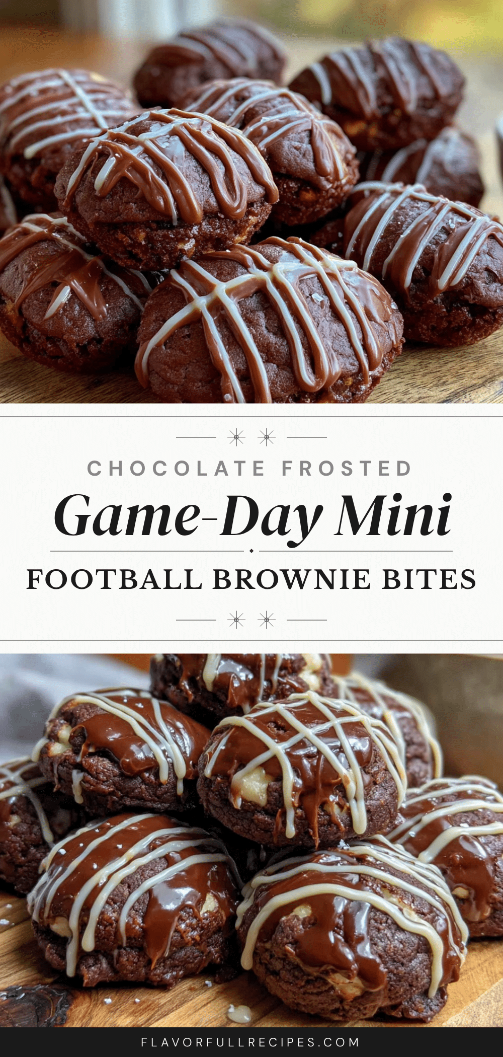 mini football brownie bites recipe