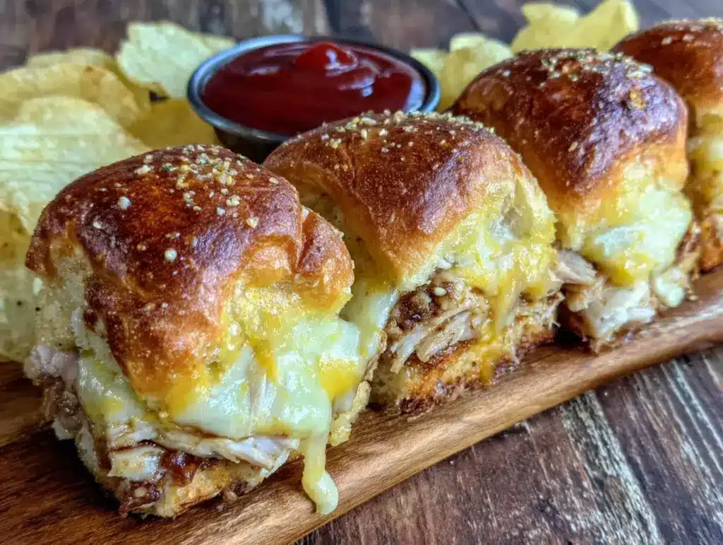 mini turkey and cheese sliders - featured image
