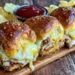 mini turkey and cheese sliders - featured image