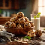 no-bake energy bites with chocolate chips - featured image