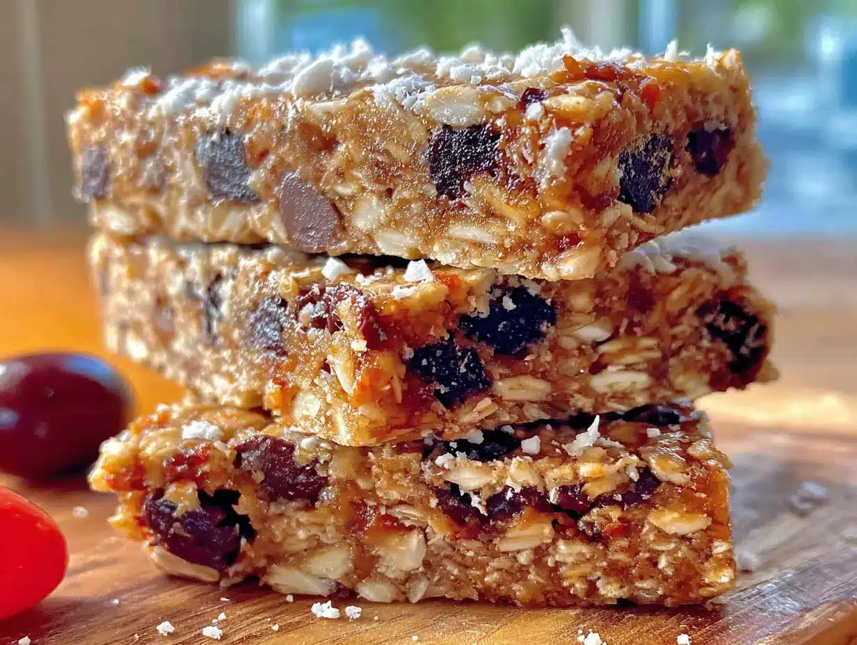 no-bake peanut butter granola bars preparation steps