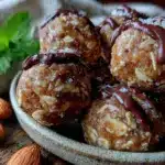 no bake peanut butter protein balls - featured image