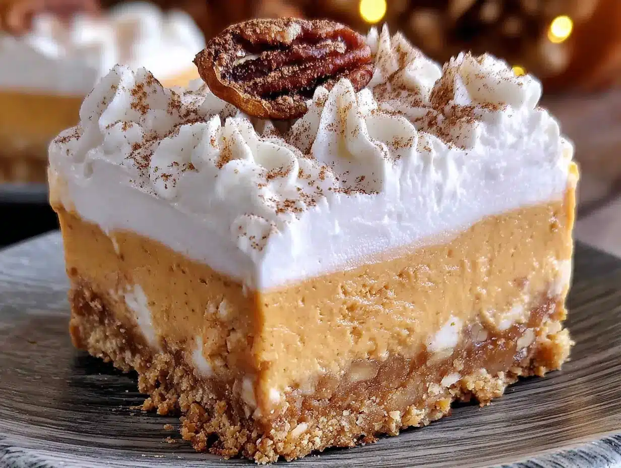 no-bake pumpkin pie icebox bars preparation steps