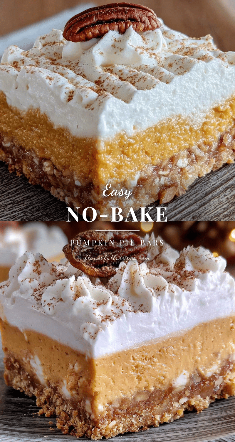 no-bake pumpkin pie icebox bars recipe