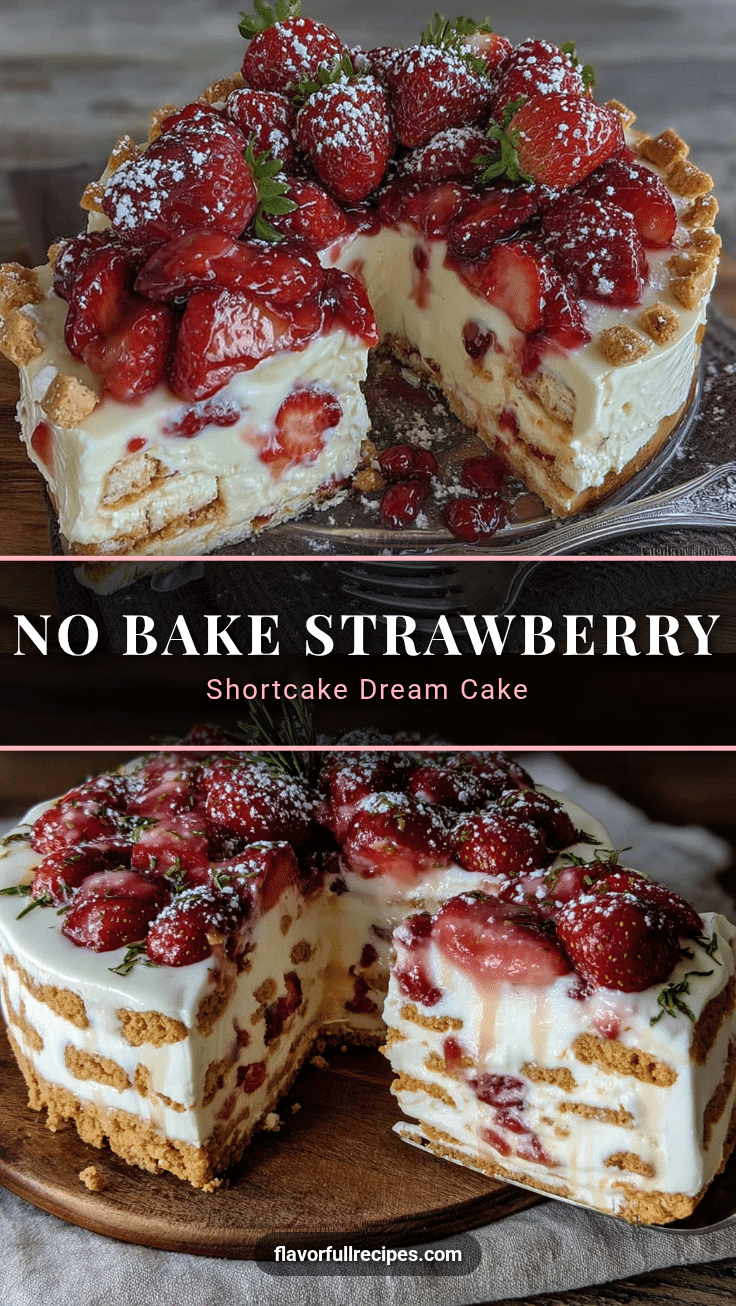 no-bake strawberry shortcake icebox cake recipe