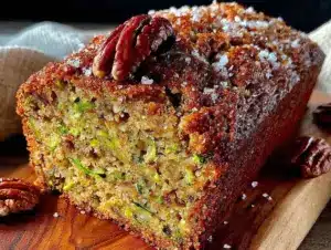 one-bowl zucchini bread with walnuts - featured image