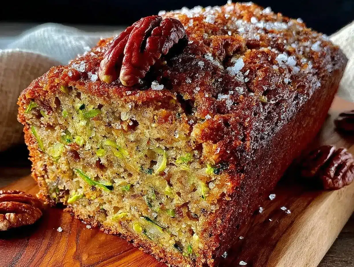 one-bowl zucchini bread with walnuts - featured image