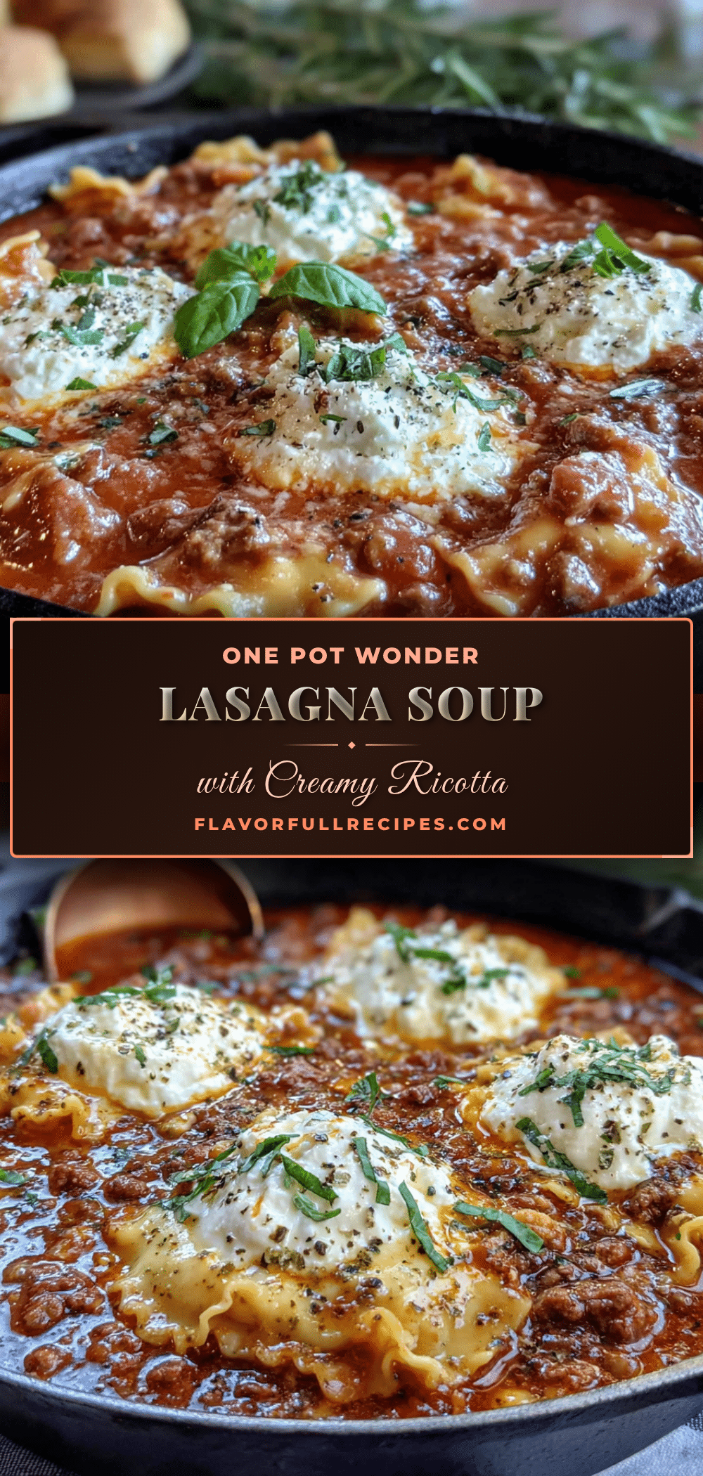 one pot lasagna soup recipe