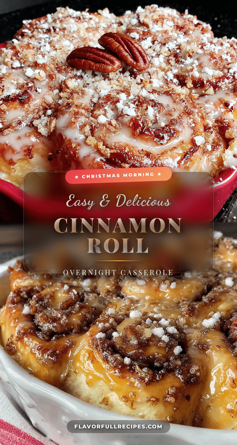 overnight cinnamon roll casserole recipe