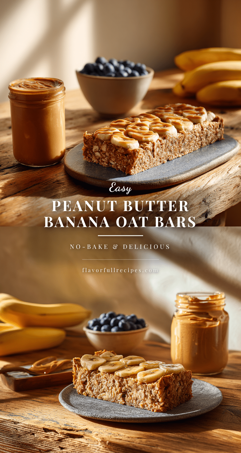 overnight peanut butter banana oat bars recipe