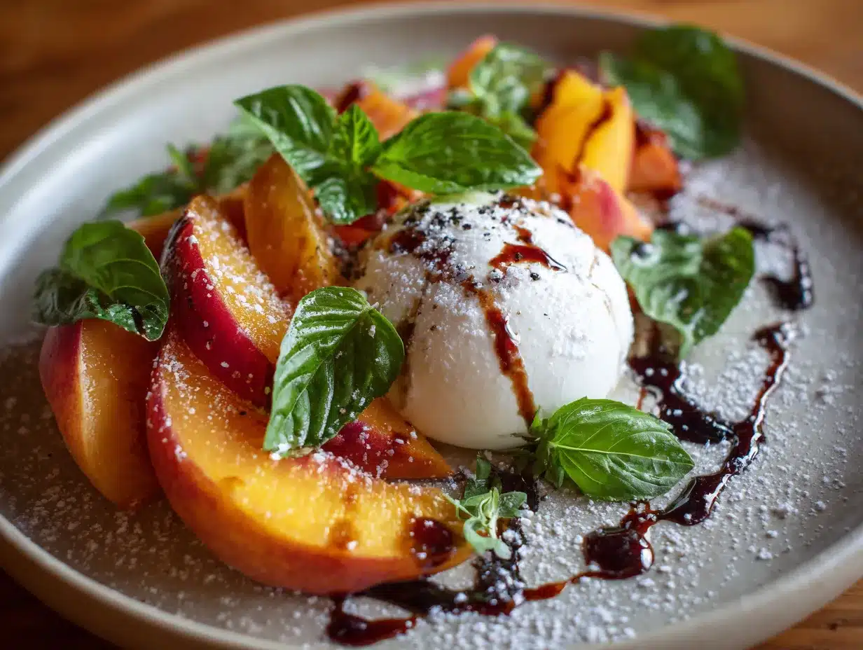 peach burrata salad preparation steps