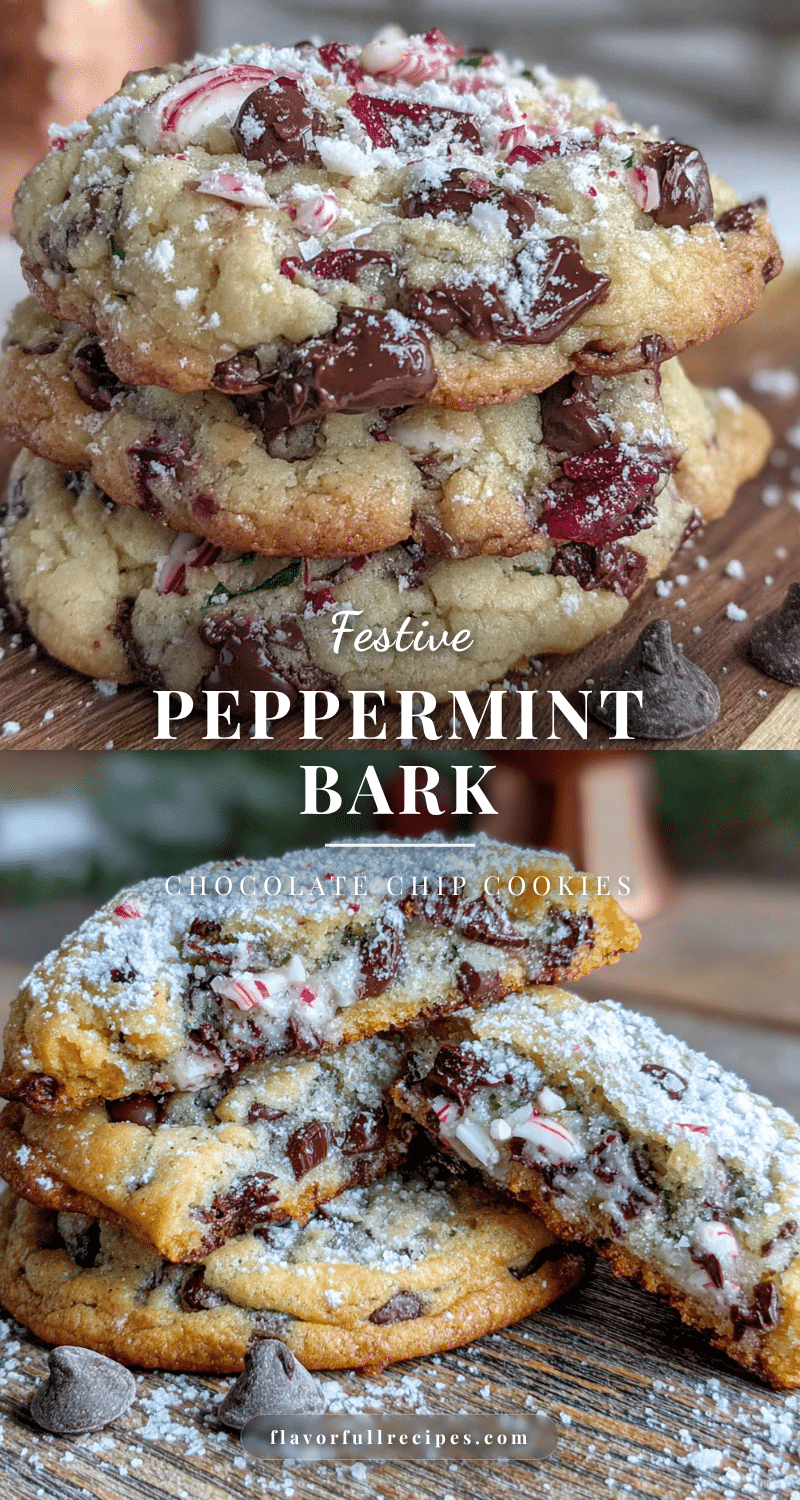 peppermint bark chocolate chip cookies recipe